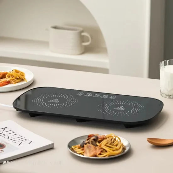 Multifunctional Electric Food Heating Glass Tray