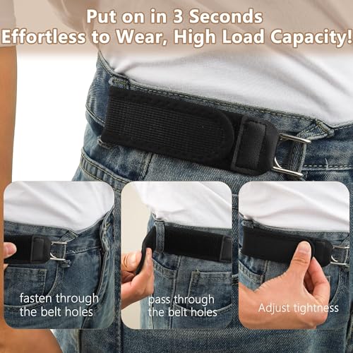 Buckle Belts for Men and Women (Pair of 2)
