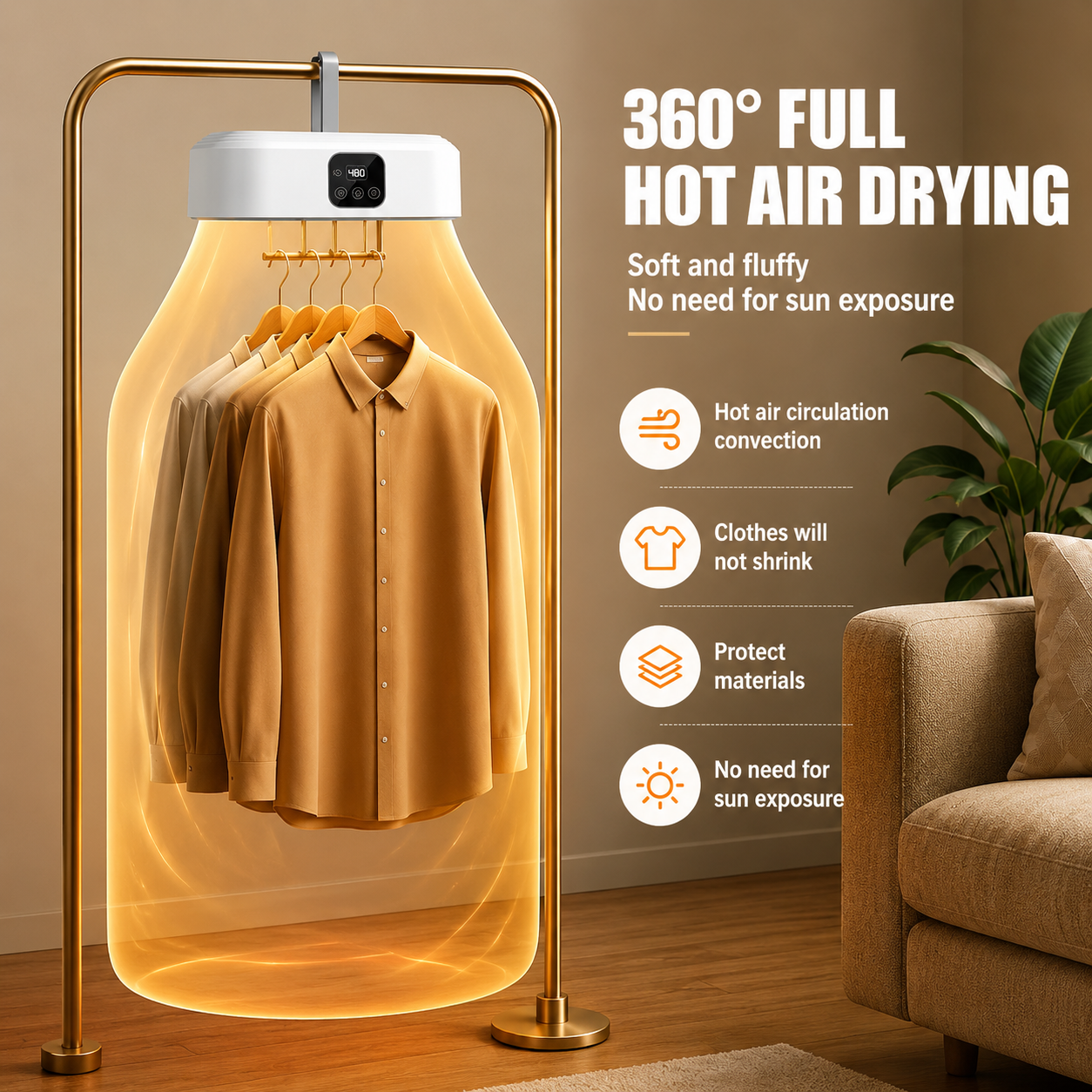 Portable Electric Clothes Dryer